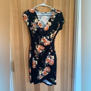 Large floral dress